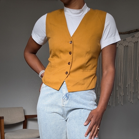 H&M Mustard Vest NWT - Picture 6 of 8